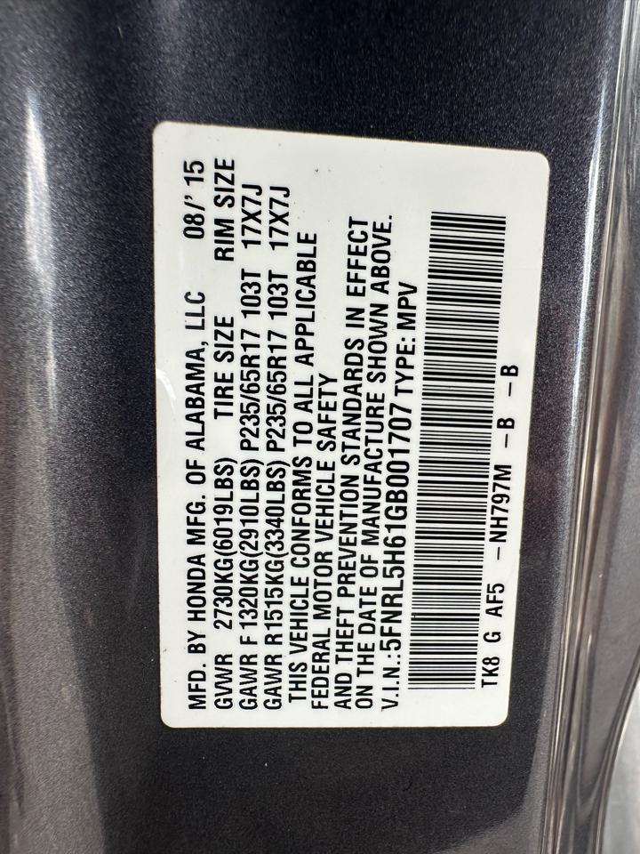 Honda Odyssey 5dr EX-L w/RES 2016