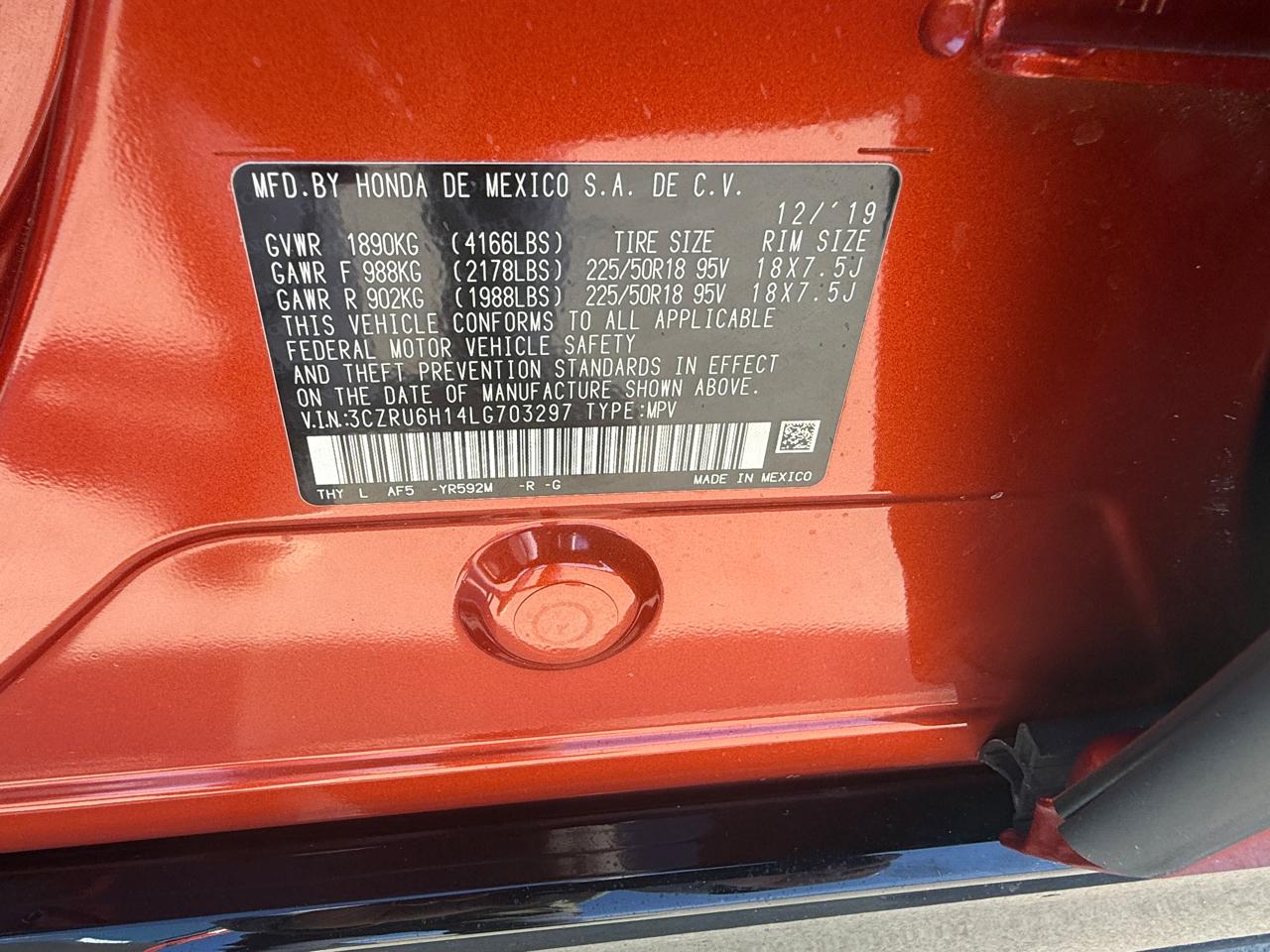 Honda HR-V Sport AWD 2020