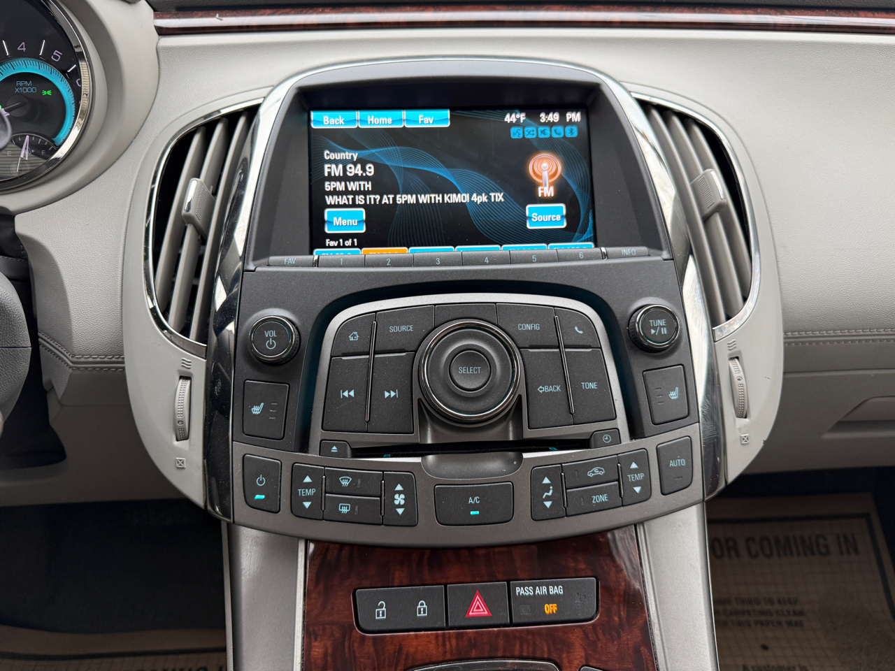 Buick LaCrosse Leather Package 2013