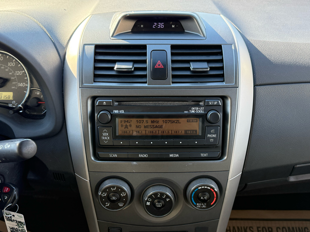 Toyota Corolla 4dr Sdn Auto S (Natl) 2012