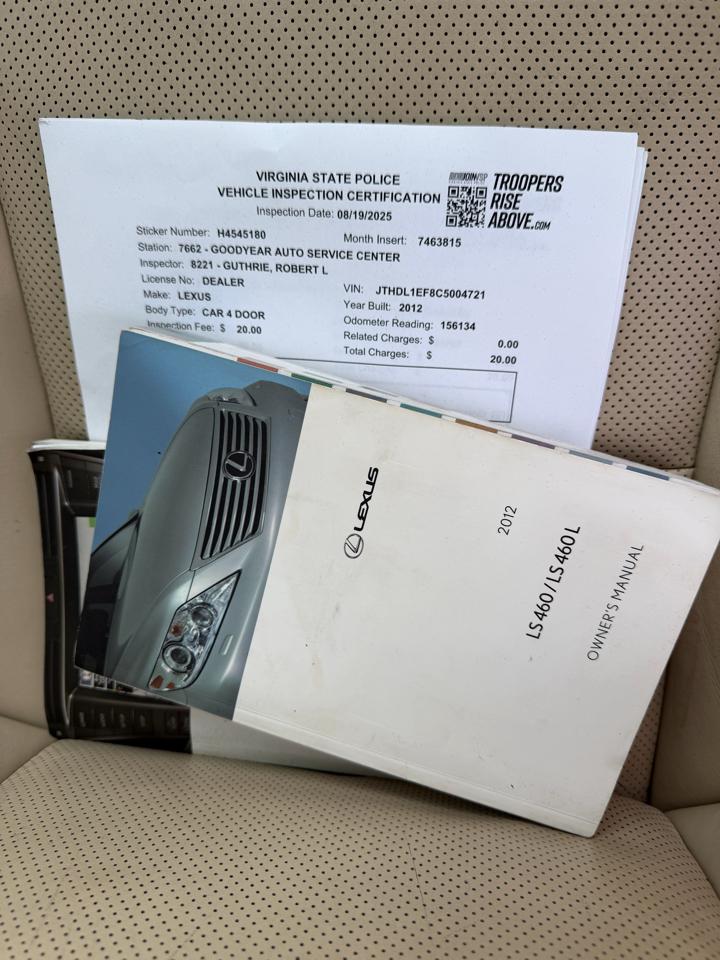 Lexus LS 460 L Luxury Sedan AWD 2012