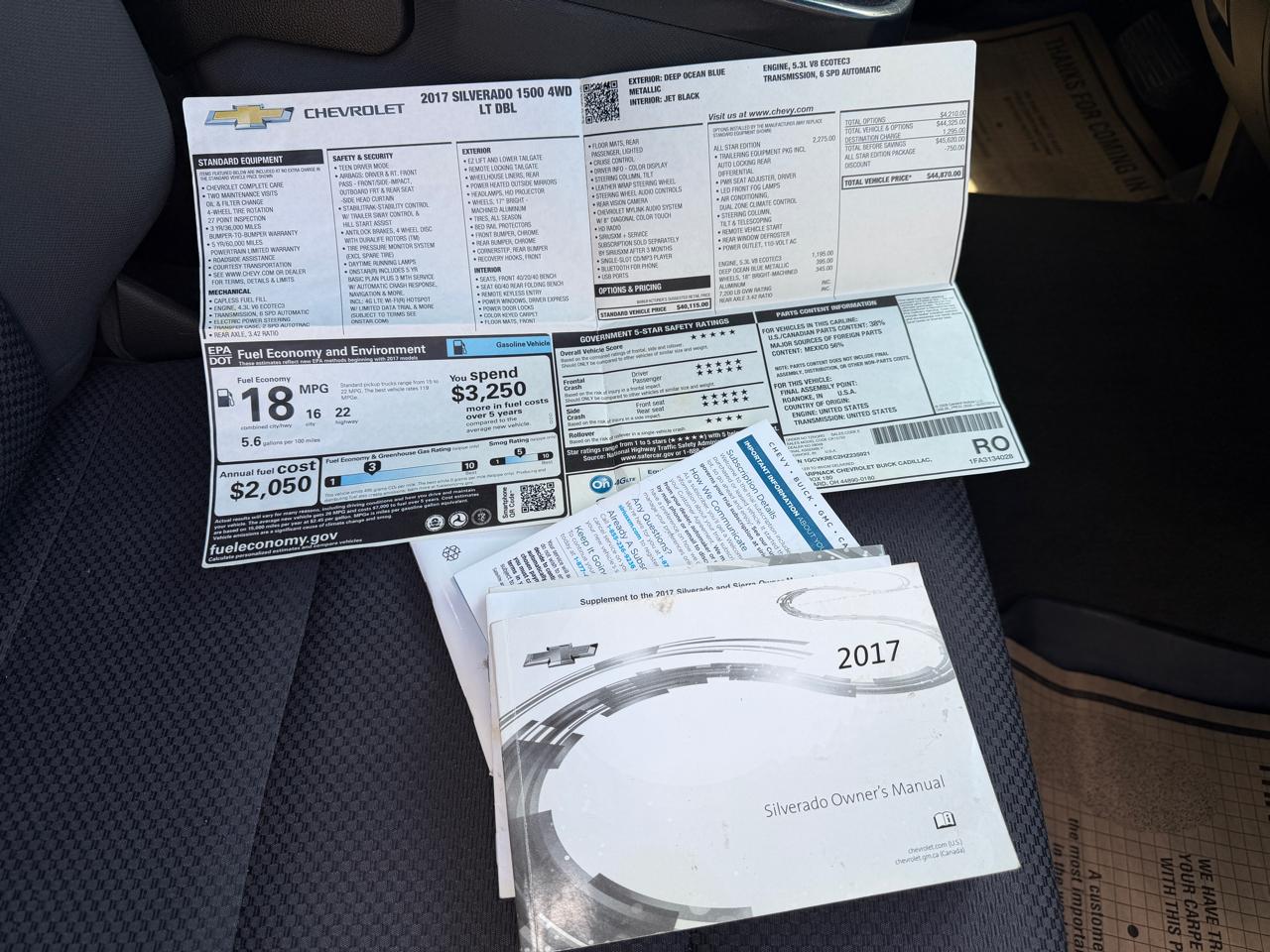 Chevrolet Silverado 1500 LT Double Cab 4WD 2017