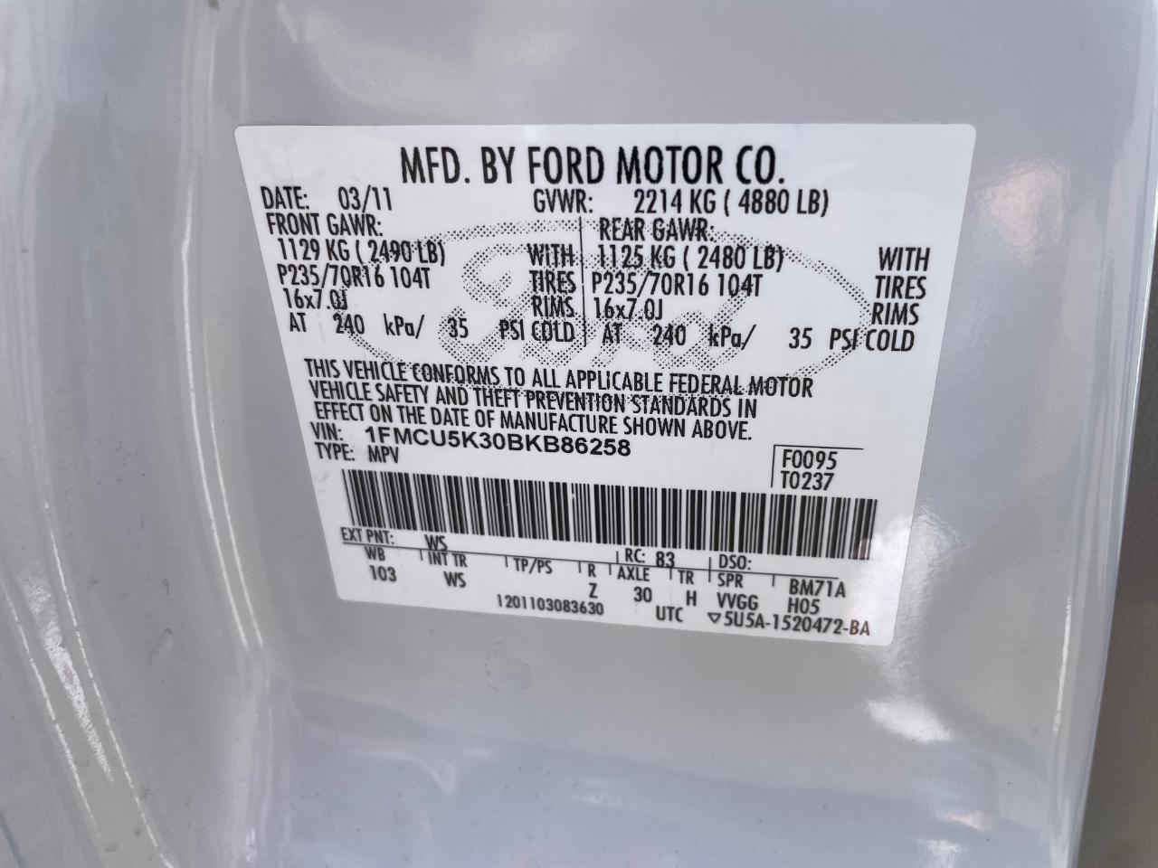 Ford Escape Hybrid  2011