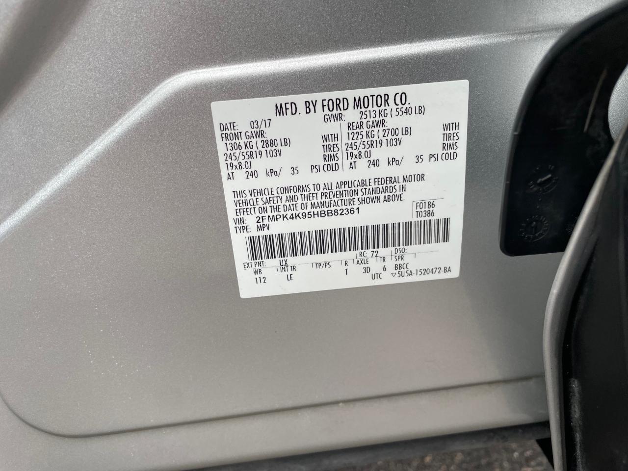 Ford Edge 4dr Titanium AWD 2017
