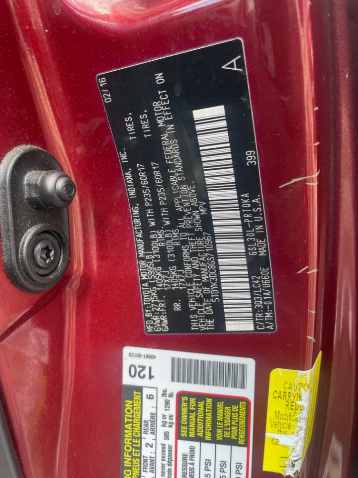 Toyota Sienna  2016