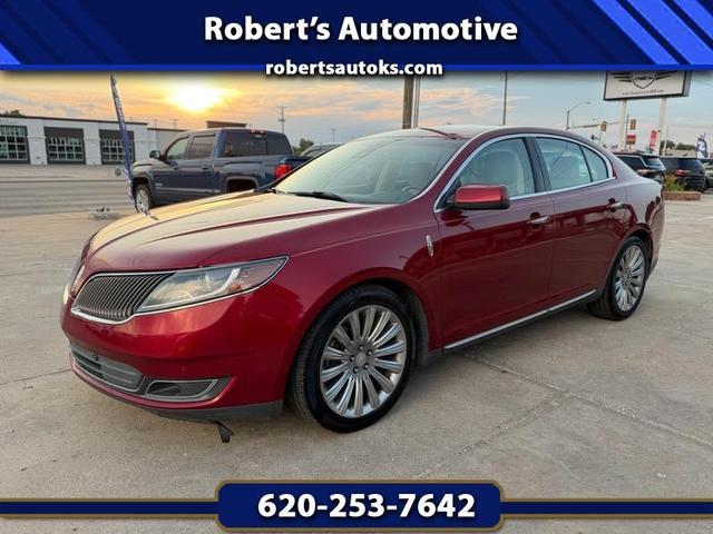 Red 2013 Lincoln MKS Sedan Front-Wheel Drive Automatic