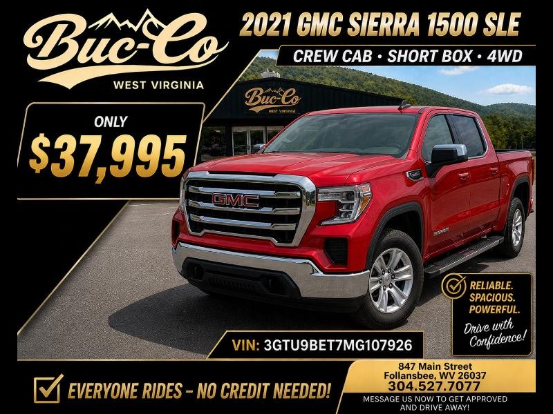 2021 GMC Sierra 1500 SLE Crew Cab Short Box 4WD