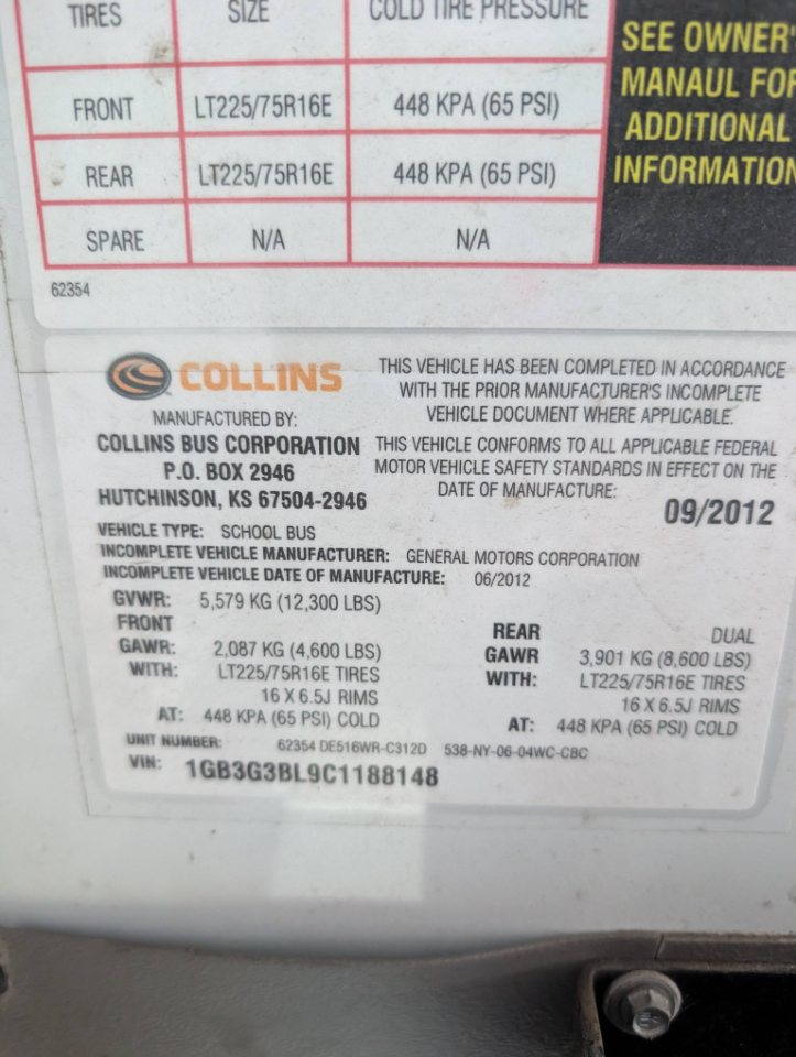 Chevrolet Express G3500 2012