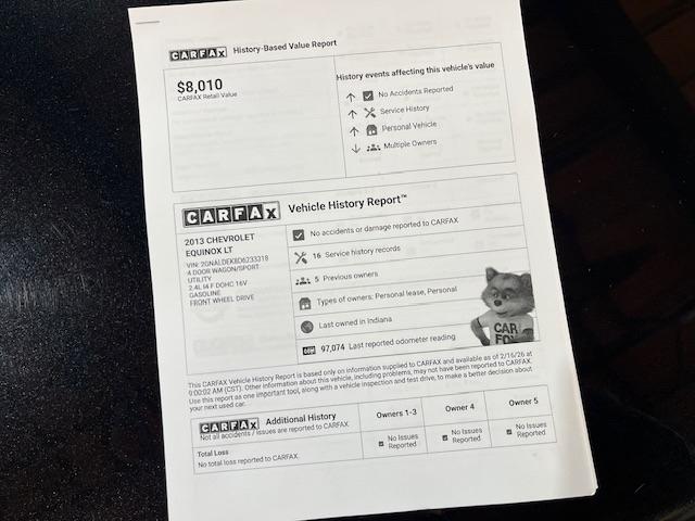 Chevrolet Equinox 1LT 2WD 2013