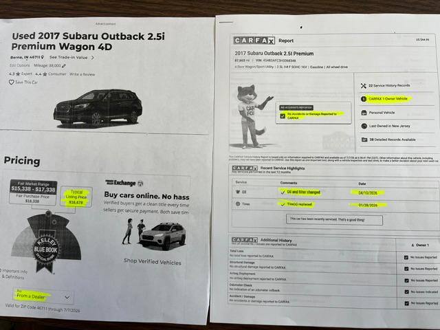 2017 Subaru Outback Premium - Photo 16