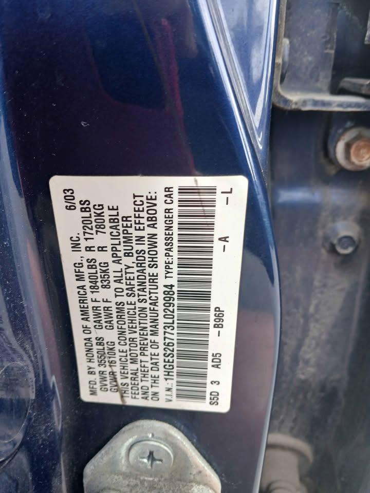 Honda Civic 4dr Sdn EX Auto 2003