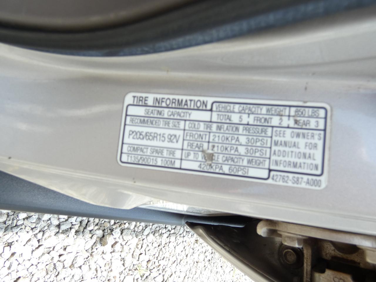 Honda Accord LX V6 sedan 1998