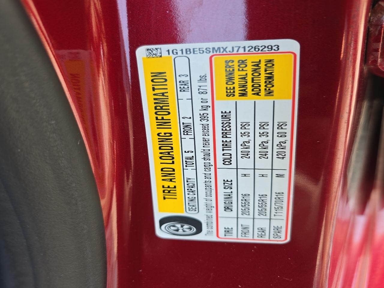 Chevrolet Cruze LT Auto 2018