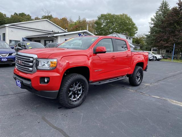 Cardinal Red 2019 GMC Canyon Pickup Truck Four-Wheel Drive Automatic