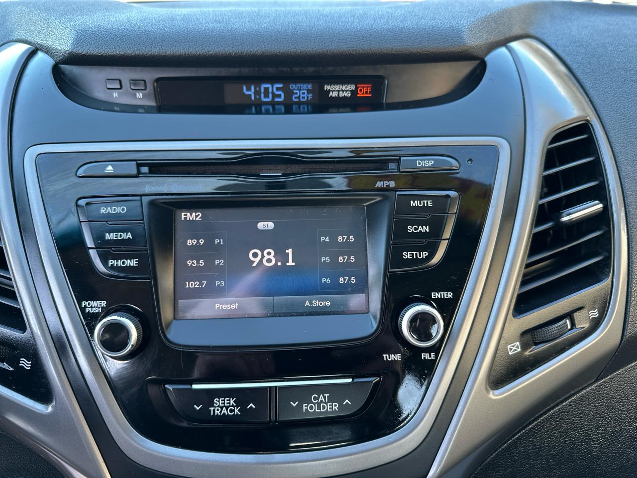 Hyundai Elantra 4dr Sdn Auto Value Edition (Ulsan Plant) 2016