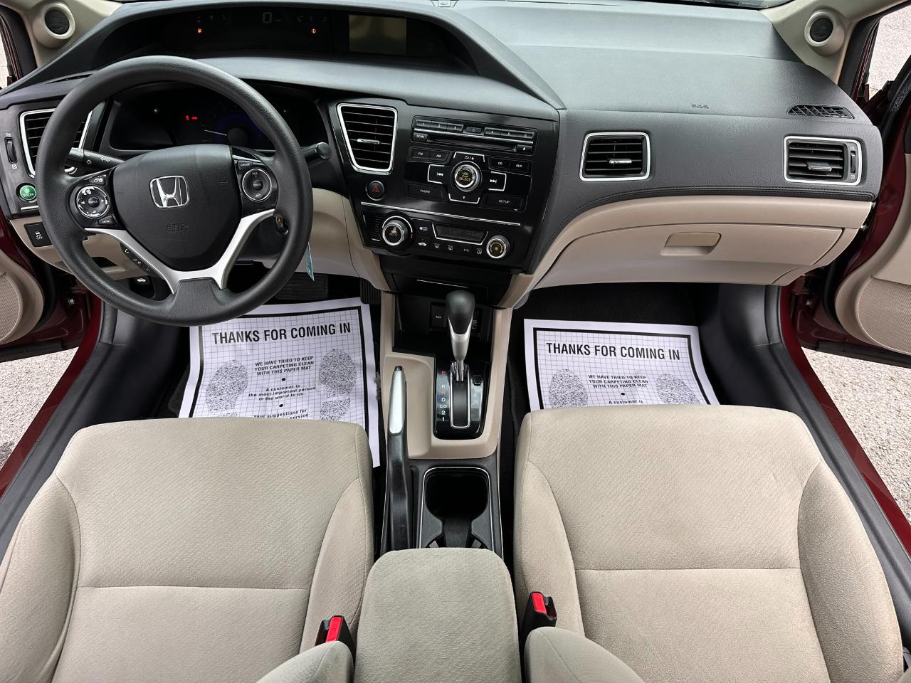 Honda Civic EX Sedan 5-Speed AT 2013