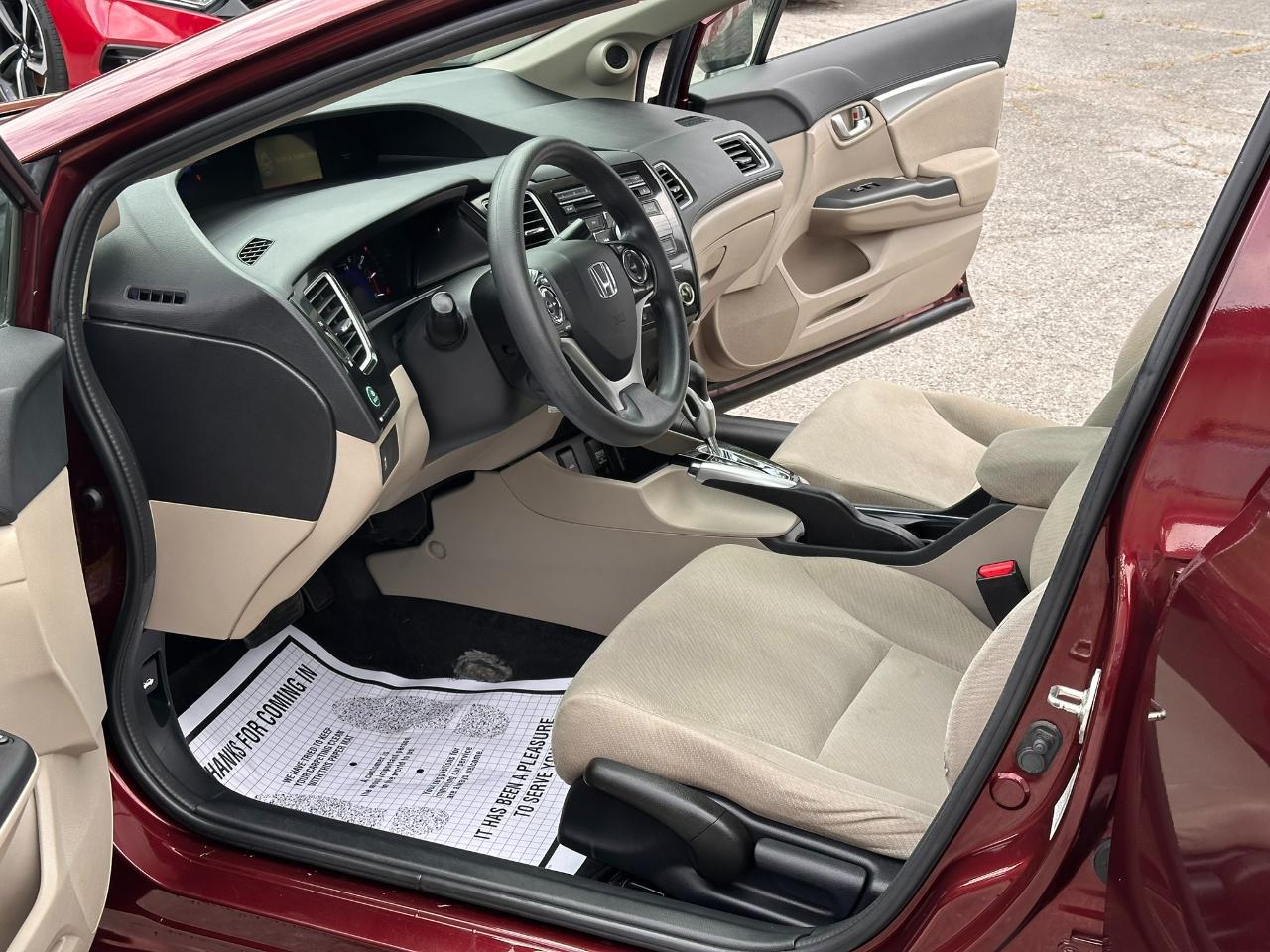 Honda Civic EX Sedan 5-Speed AT 2013