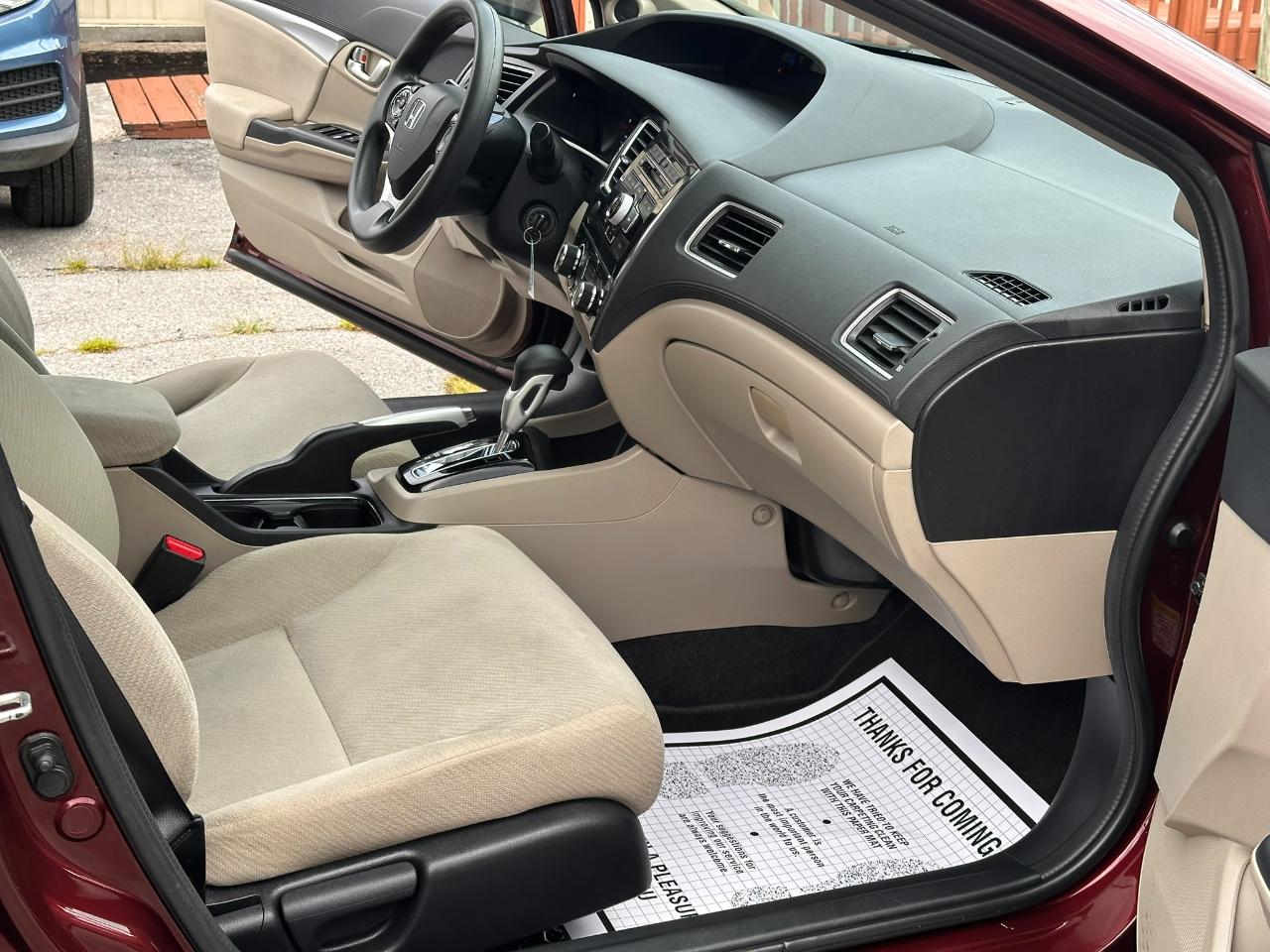 Honda Civic EX Sedan 5-Speed AT 2013