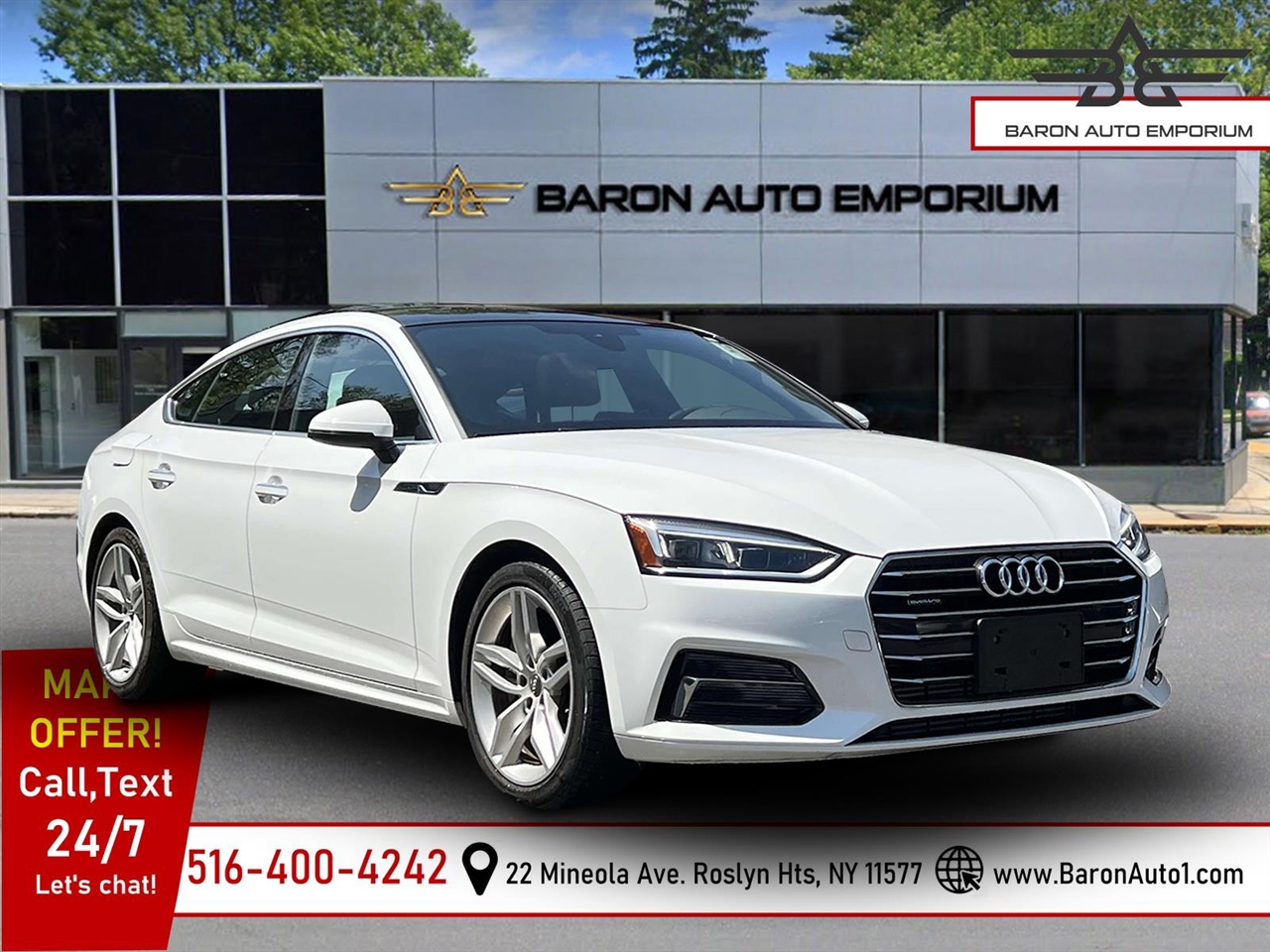 Used 2019 Audi A5 Premium Sportback quattro for Sale in Roslyn Heights