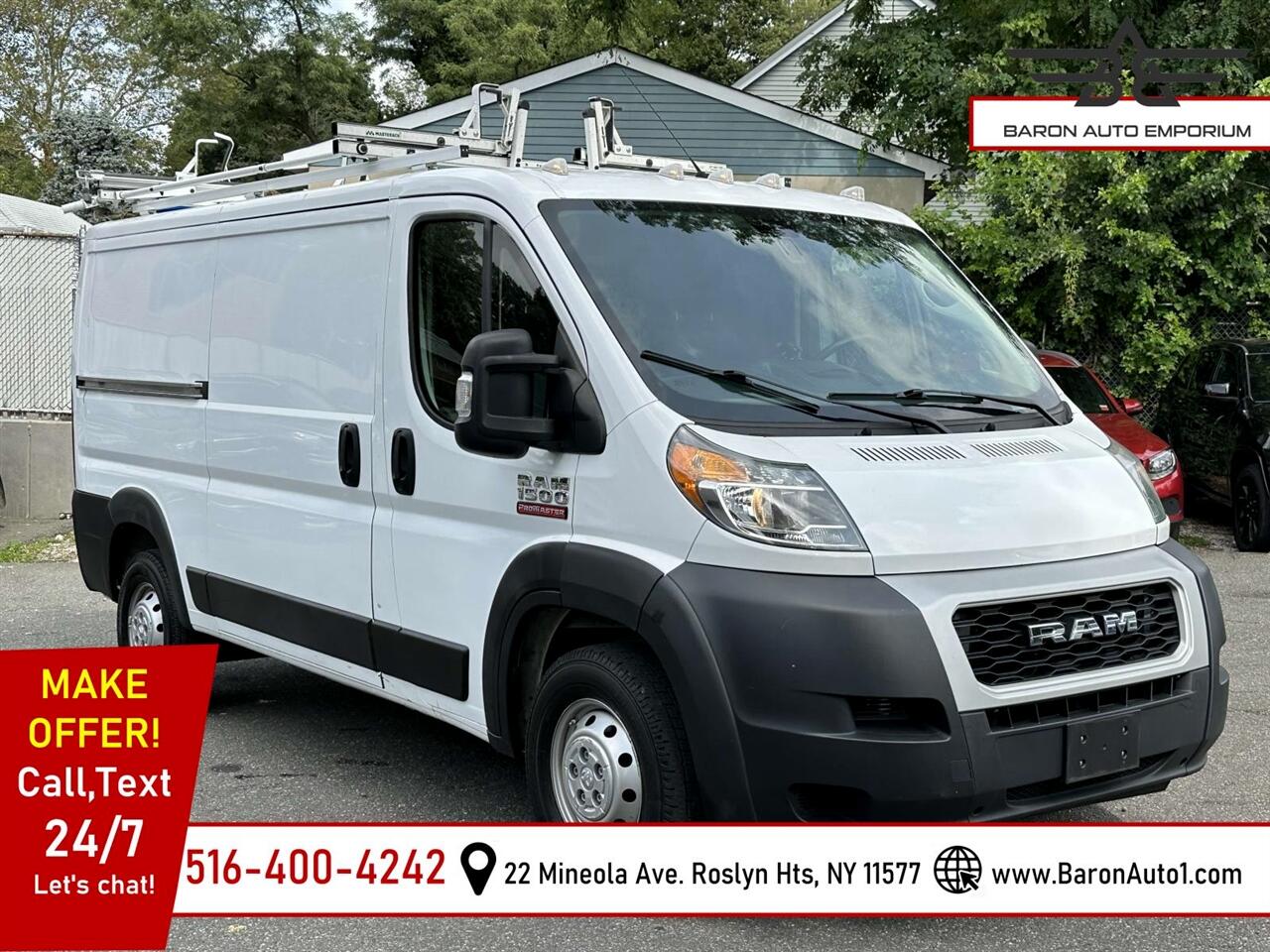 2019 RAM Promaster 1500 Low Roof Tradesman 136-in. WB