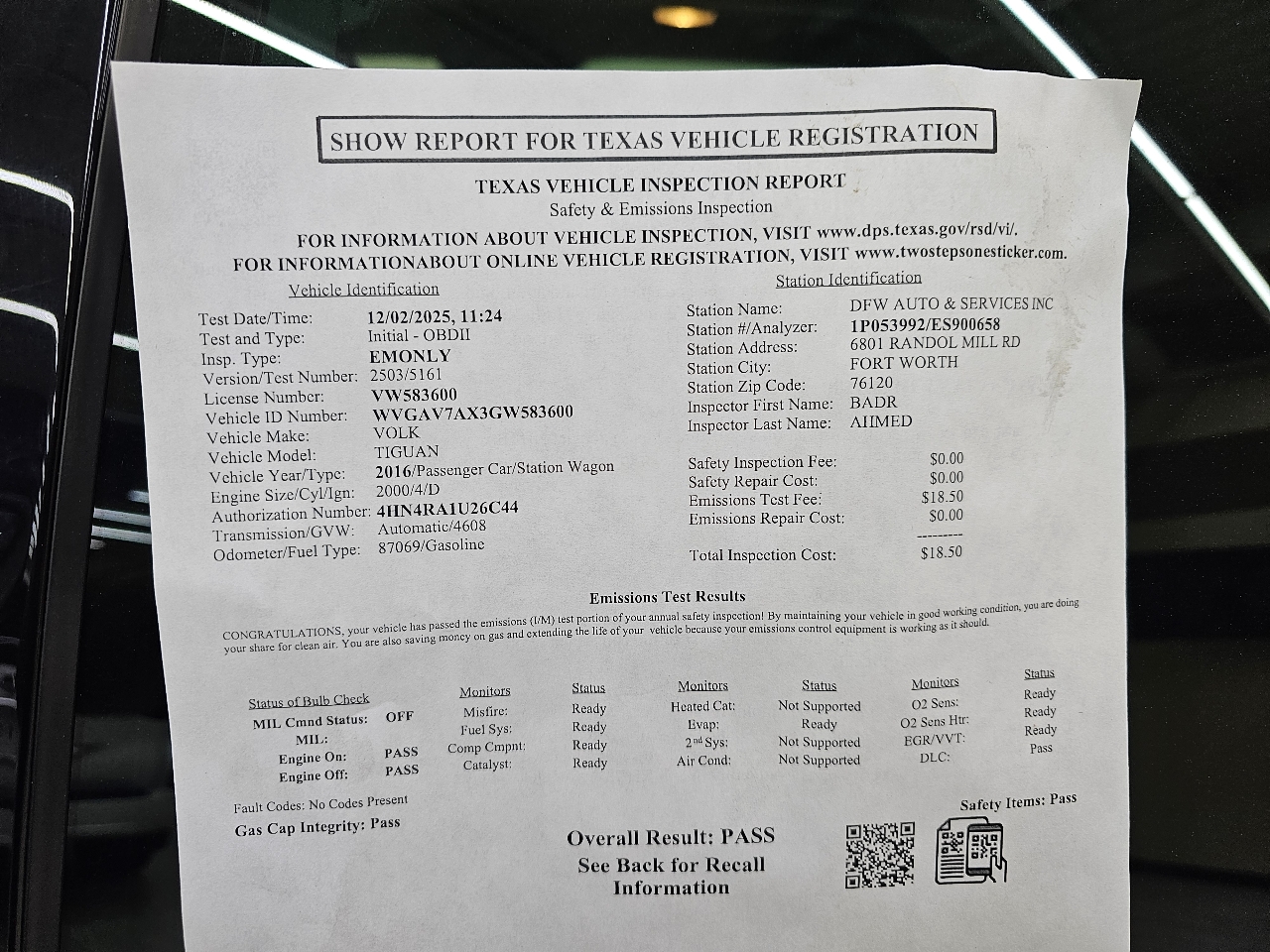 Volkswagen Tiguan SE 2016