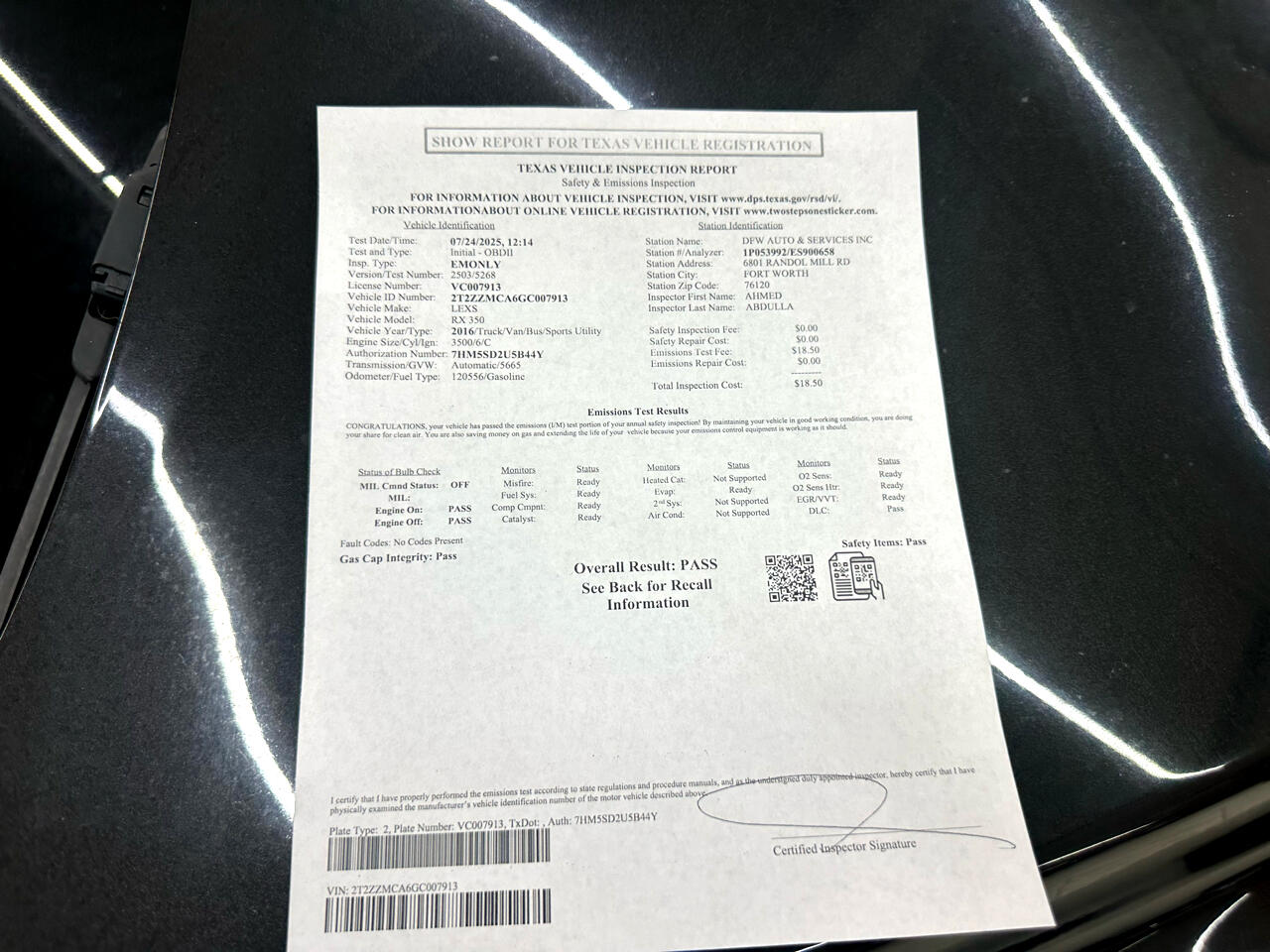 Lexus RX 350 FWD 2016 Lexus RX 350 FWD 2016