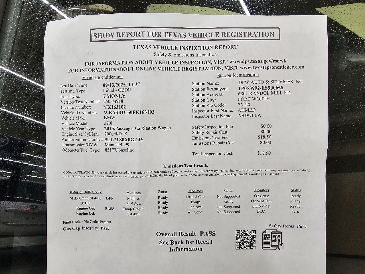 BMW 3-Series 320i Sedan 2015 BMW 3-Series 320i Sedan 2015