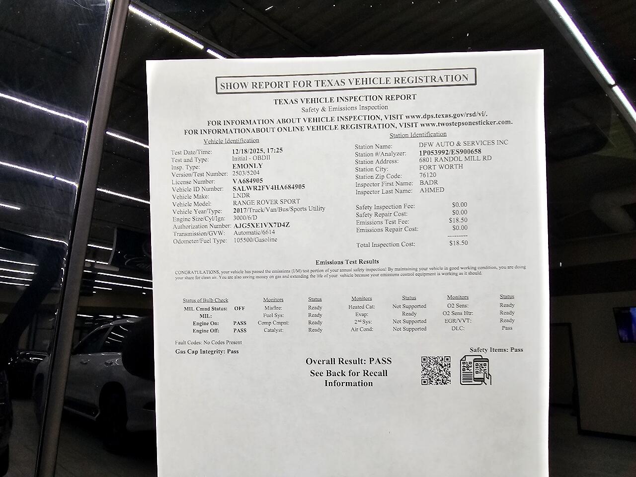 Land Rover Range Rover Sport HSE 2017