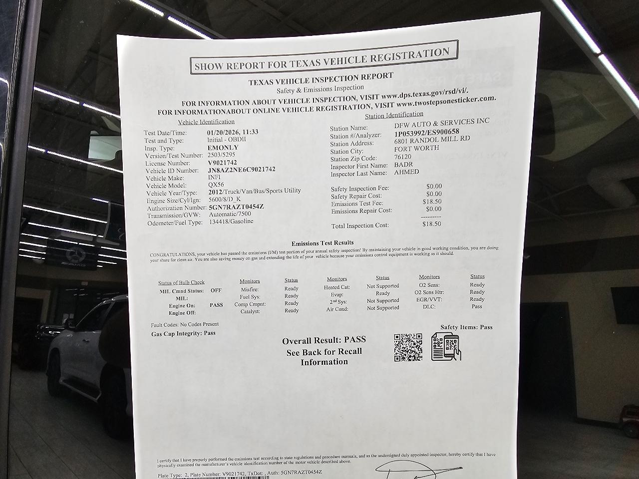 Infiniti QX56 4WD 2012