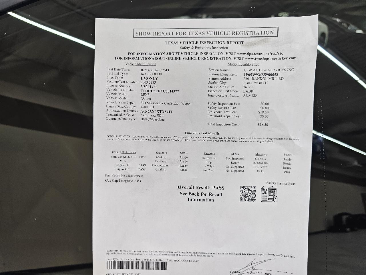 Lexus LS 460 Luxury Sedan AWD 2012