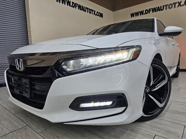 White 2018 Honda Accord Sedan Front-Wheel Drive Automatic