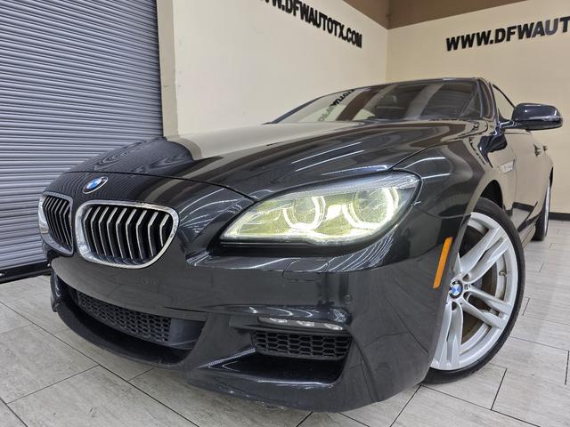 Black 2016 BMW 6 Series Sedan Rear-Wheel Drive Automatic