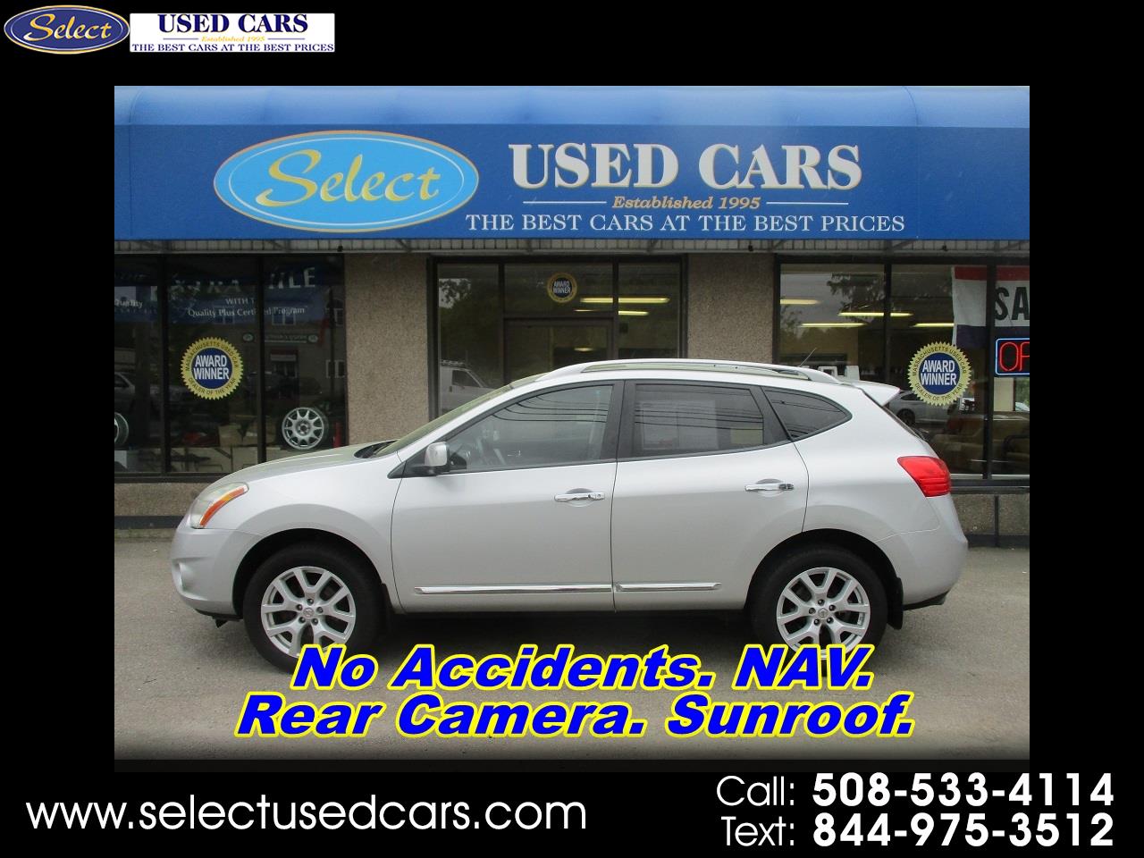 Used 2012 Nissan Rogue SL AWD for Sale in Medway MA 02053 Select Used Cars
