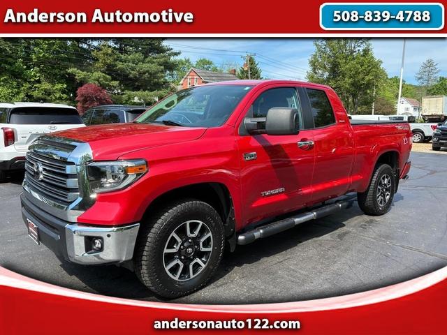 Red 2018 Toyota Tundra Limited Double Cab 5.7L 4WD Pickup Truck Four-Wheel Drive Automatic