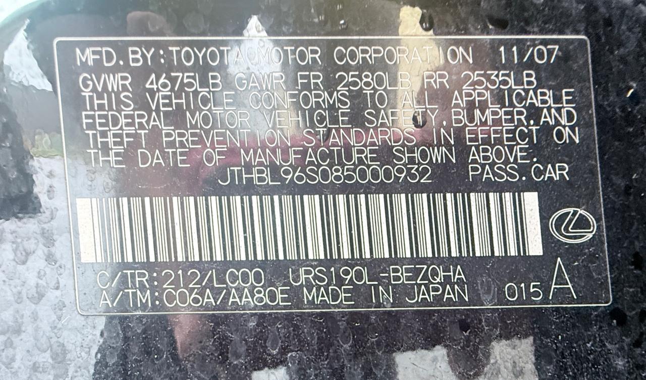 Lexus GS GS 460 2008