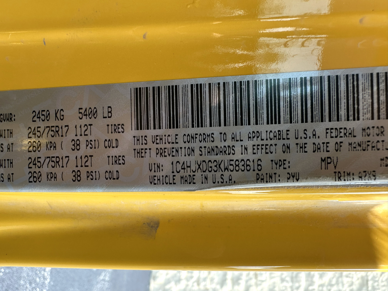 Jeep Wrangler Unlimited Sport 2019