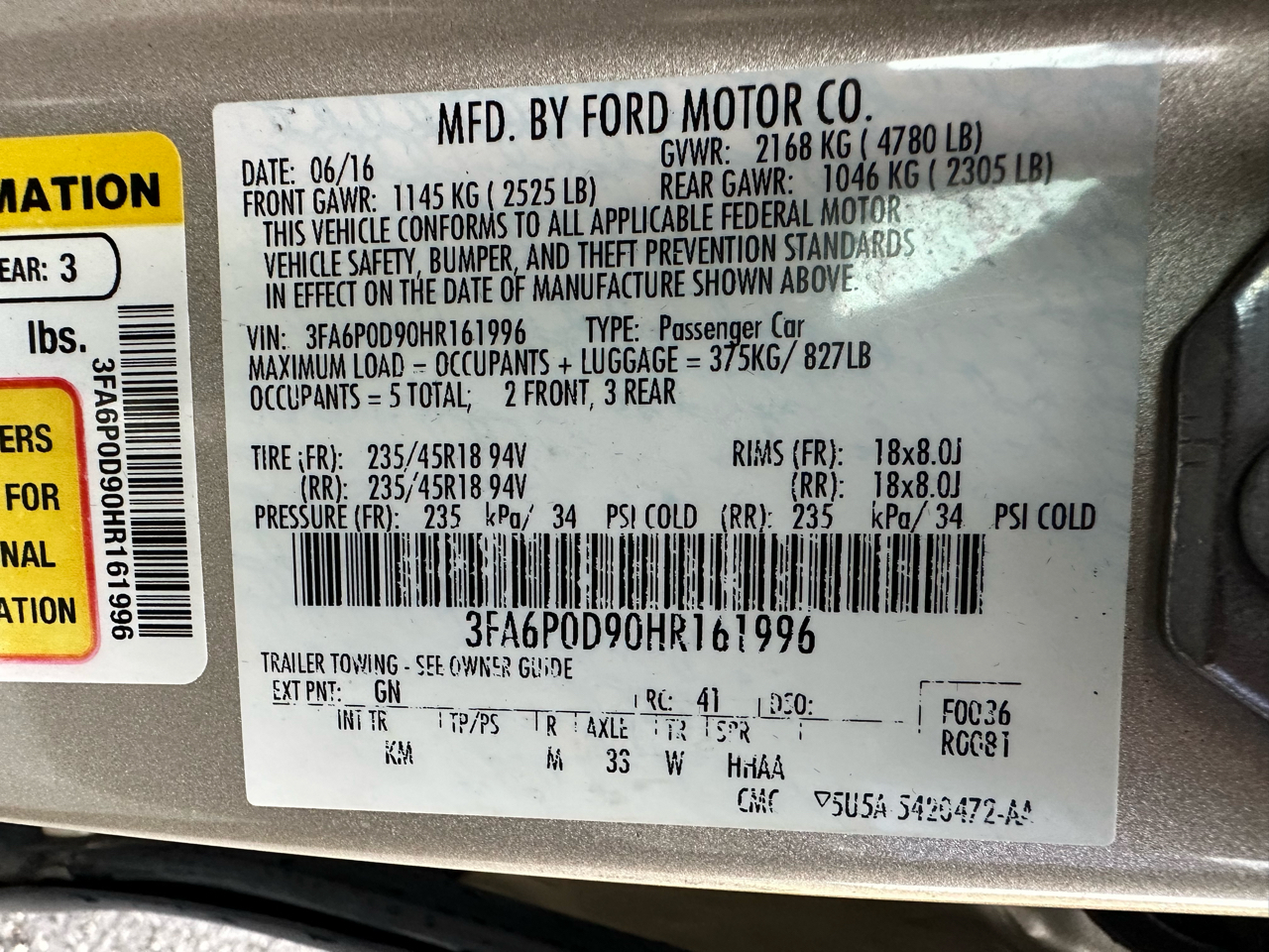 2017 Ford Fusion Titanium photo 18