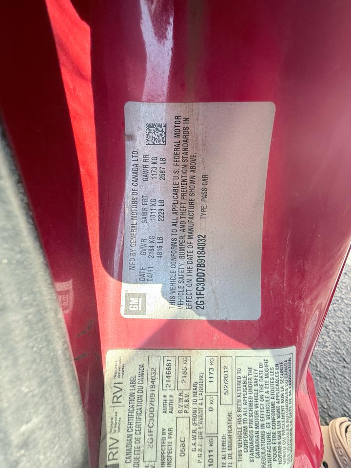 Chevrolet Camaro Convertible 2LT 2011