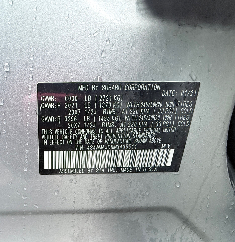 Subaru Ascent Limited 2021