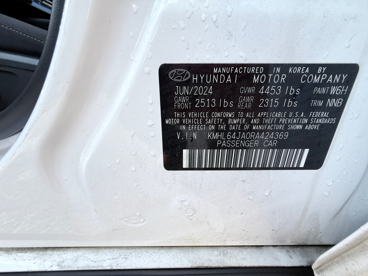 Hyundai Sonata SEL 2024