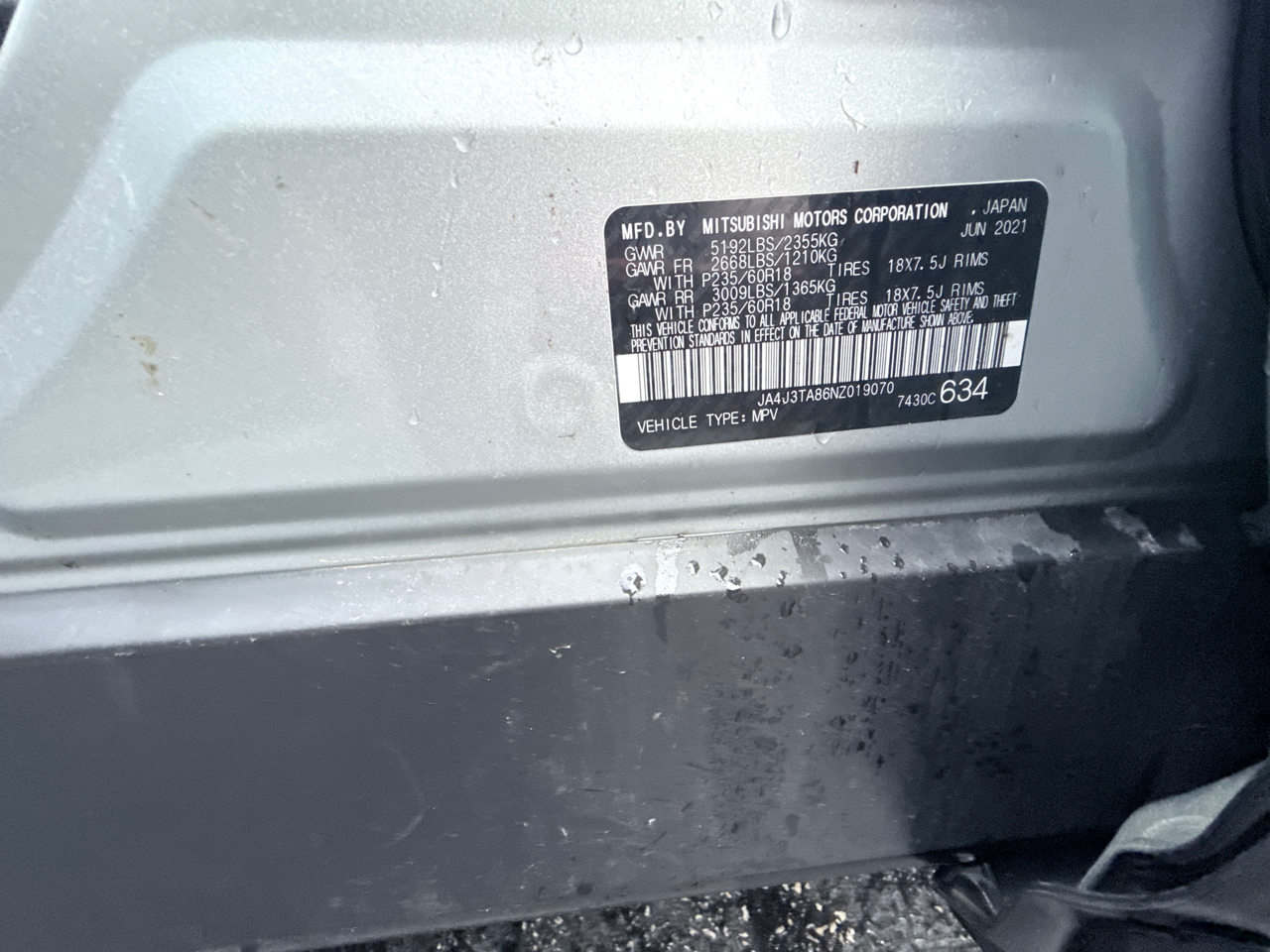 Mitsubishi Outlander ES 2WD 2022