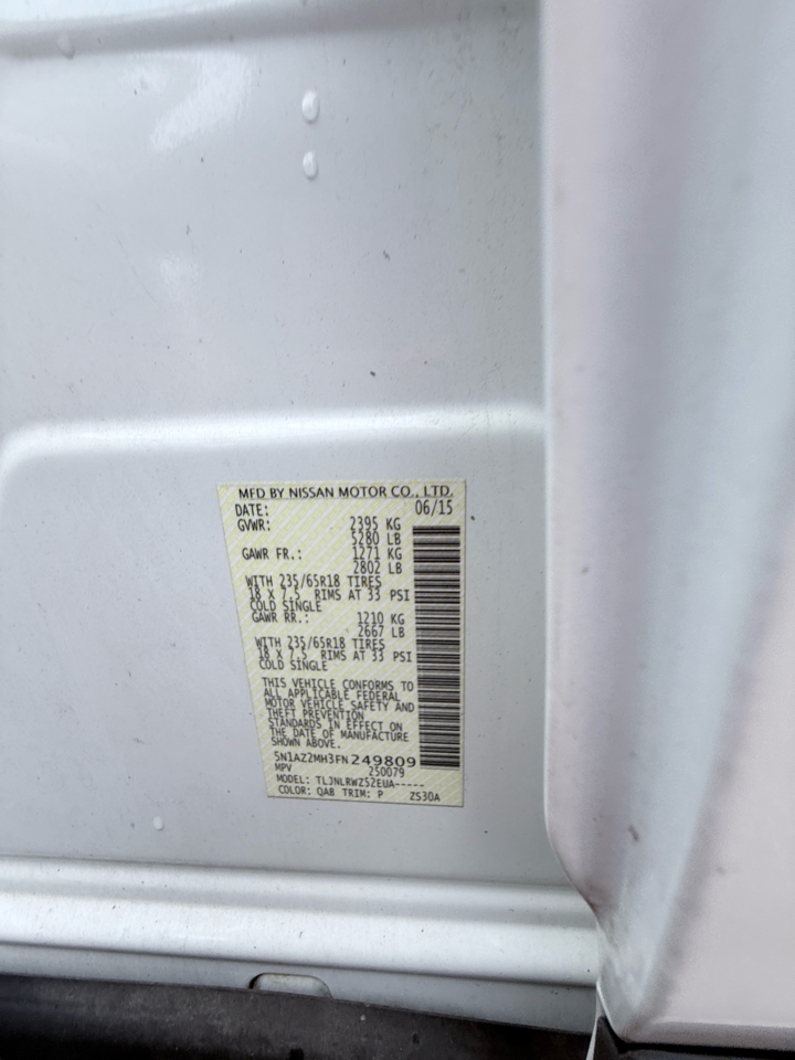 Nissan Murano SV AWD 2015