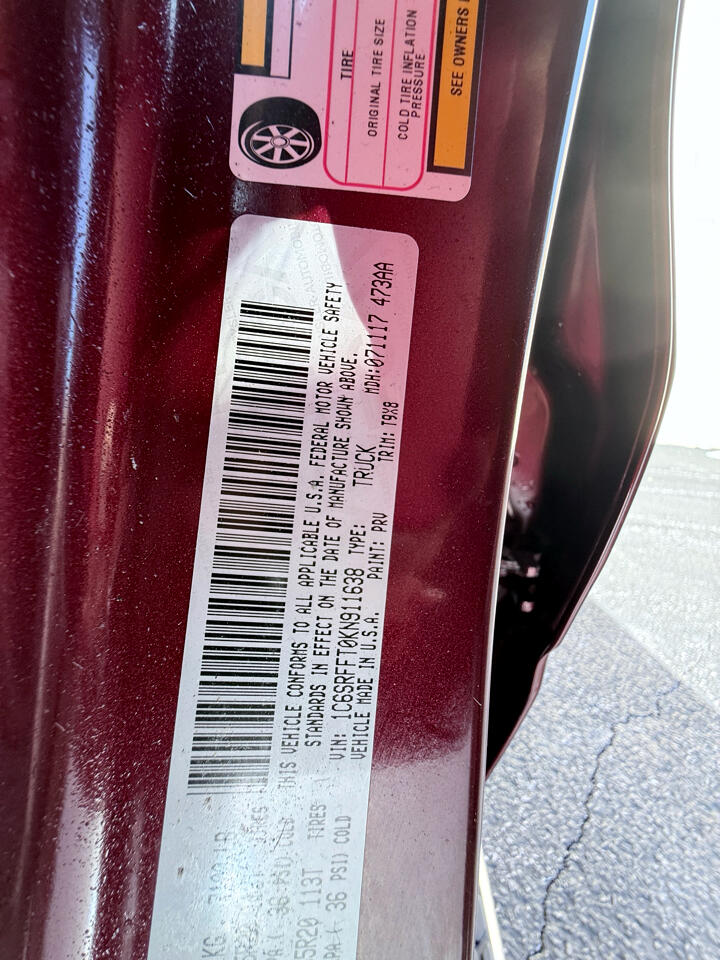 RAM 1500 Big Horn Crew Cab SWB 4WD 2019