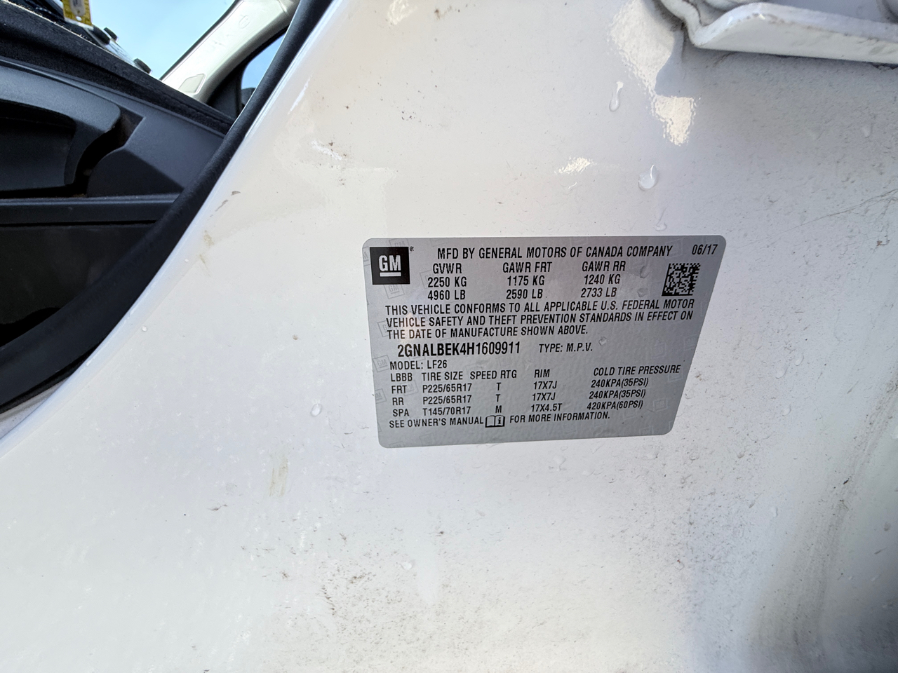 Chevrolet Equinox LS 2WD 2017