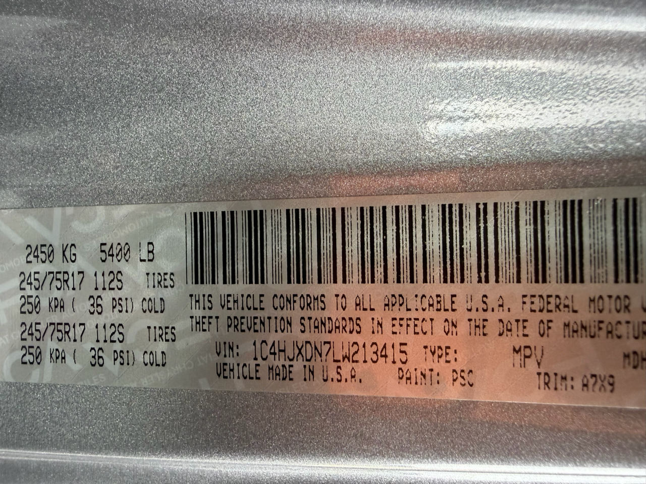 Jeep Wrangler Unlimited Sport S 2020