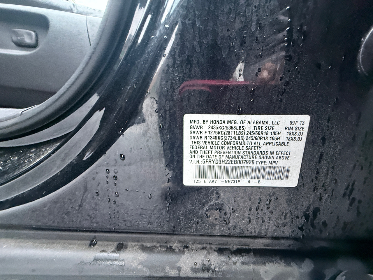 Acura MDX 6-Spd AT 2014