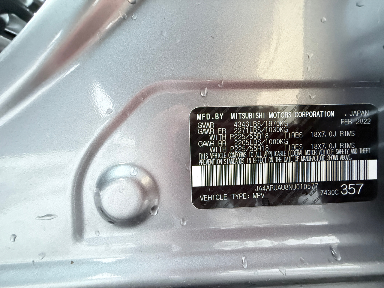 Mitsubishi Outlander Sport 2.0 ES 4WD 2022