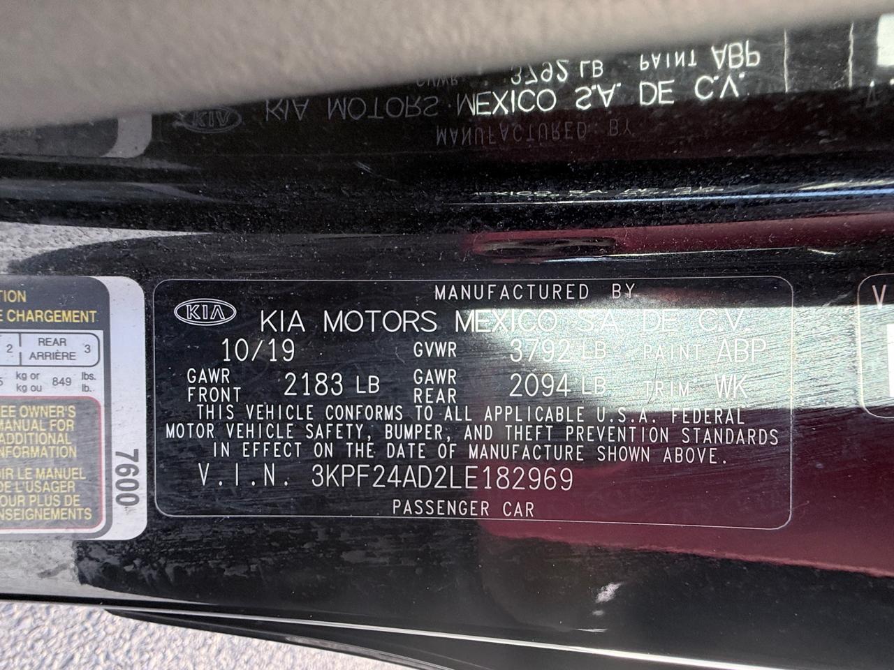 Kia Forte FE 6M 2020