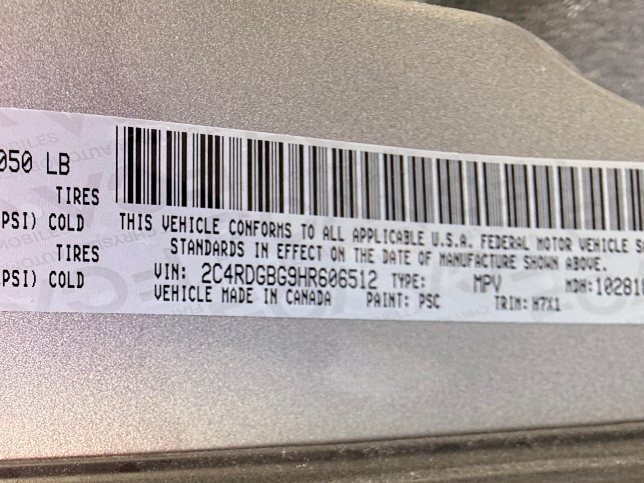 Dodge Grand Caravan SE 2017