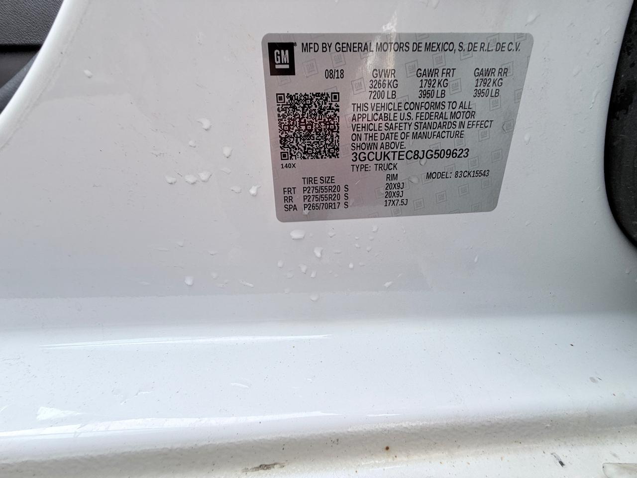 Chevrolet Silverado 1500 High Country Crew Cab Short Box 4WD 2018